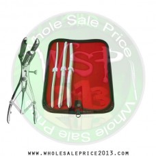  Hegar uterine dilator 3 pieces set, 7-8, 11-12, 13-14, mathieu speculum